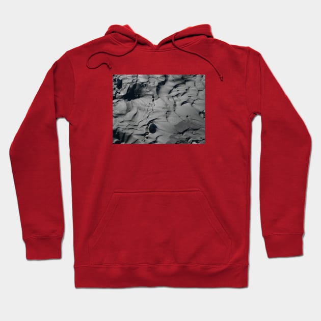 Black sand waves Hoodie by ezioman